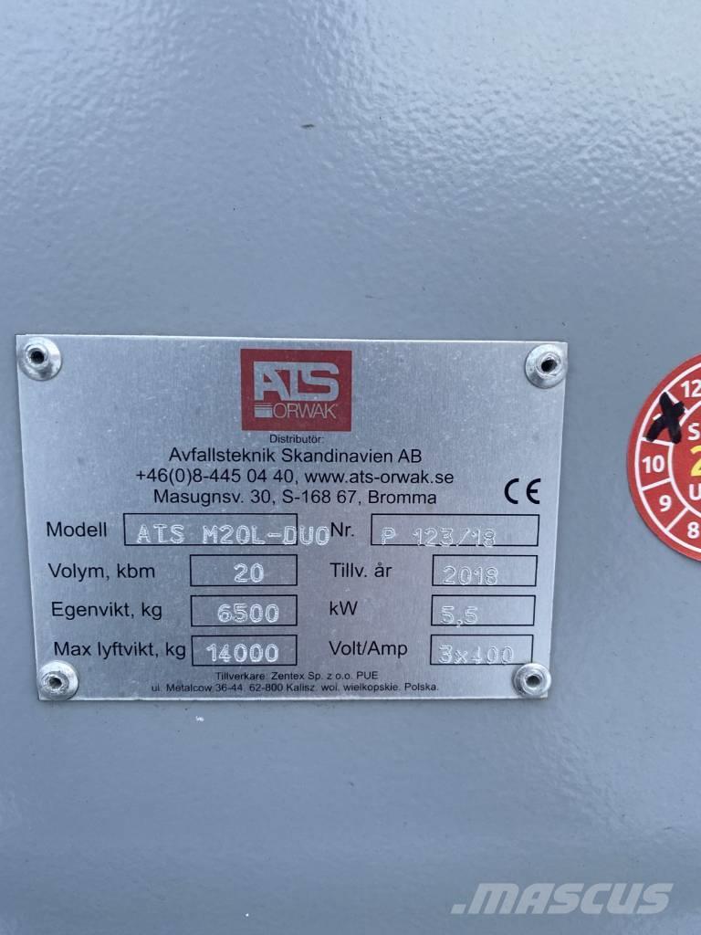  ATS-ORWAK M20-DUO Prügipressid