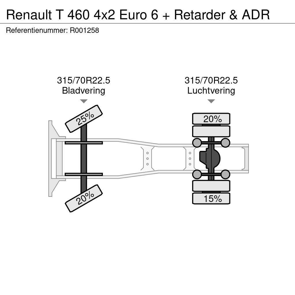Renault T 460 4x2 Euro 6 + Retarder & ADR Sadulveokid