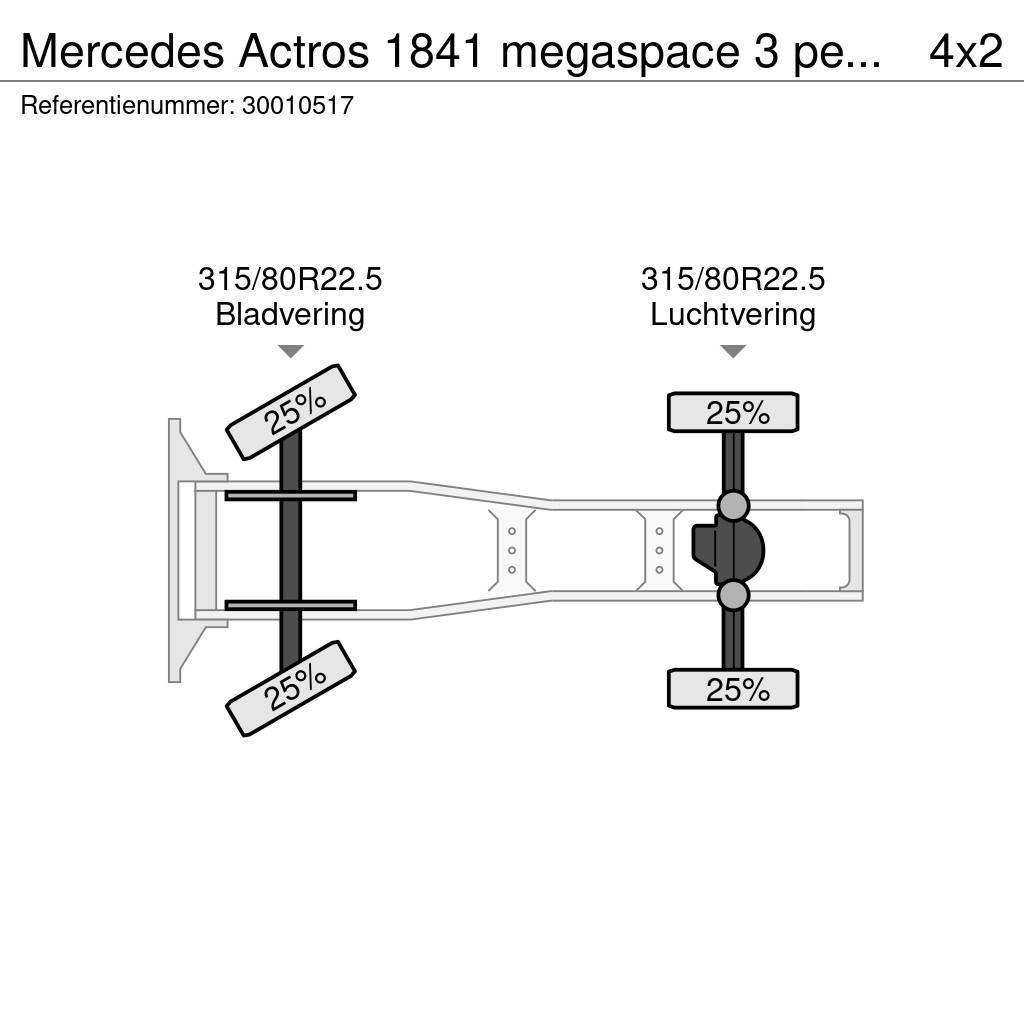 Mercedes-Benz Actros 1841 megaspace 3 pedals Sadulveokid
