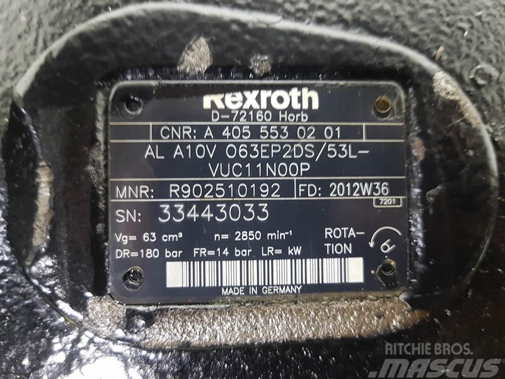 Rexroth ALA10VO63EP2DS/53L - Load sensing pump Hüdraulika