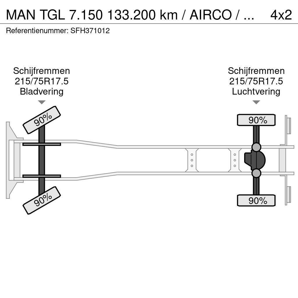 MAN TGL 7.150 133.200 km / AIRCO / MANUEL / CARGOLIFT Furgoonautod