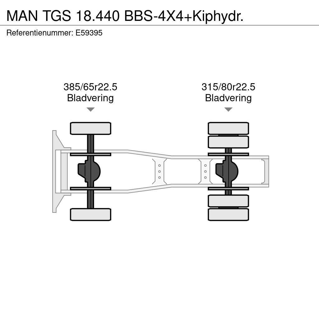 MAN TGS 18.440 BBS-4X4+Kiphydr. Sadulveokid