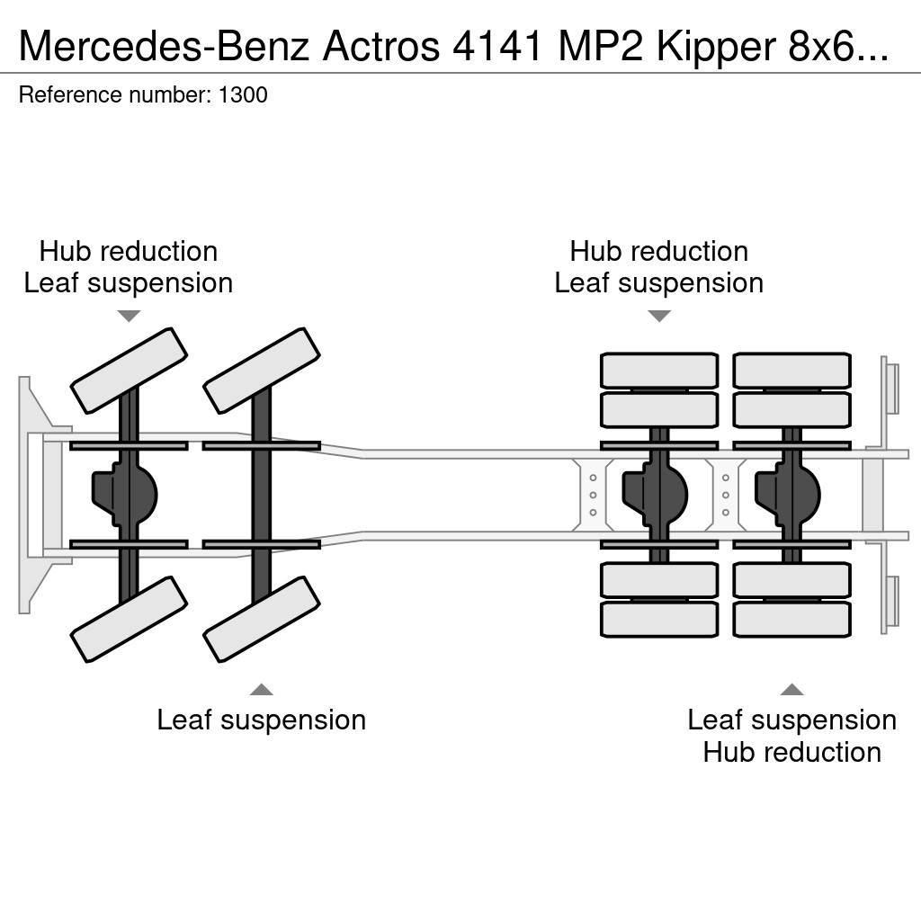 Mercedes-Benz Actros 4141 MP2 Kipper 8x6 V6 Manuel Gearbox Full Kallurid