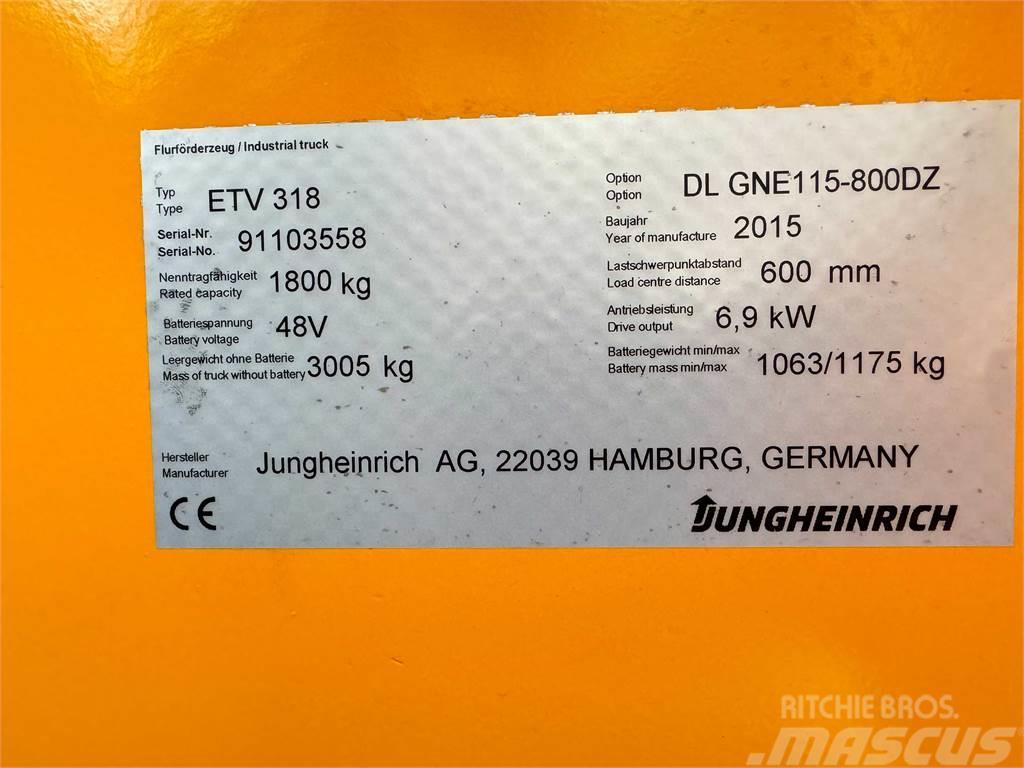 Jungheinrich ETV 318 - JUNGSTAR GENERALÜBERHOLT - GEWÄHRLEISTUN Miniekskavaatorid < 7 t