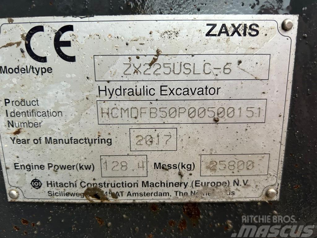 Hitachi ZX225 USLC-6 Roomikekskavaatorid