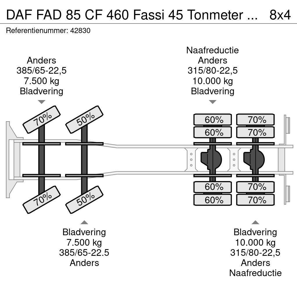 DAF FAD 85 CF 460 Fassi 45 Tonmeter laadkraan + Fly-Ji Maastikutõstukid