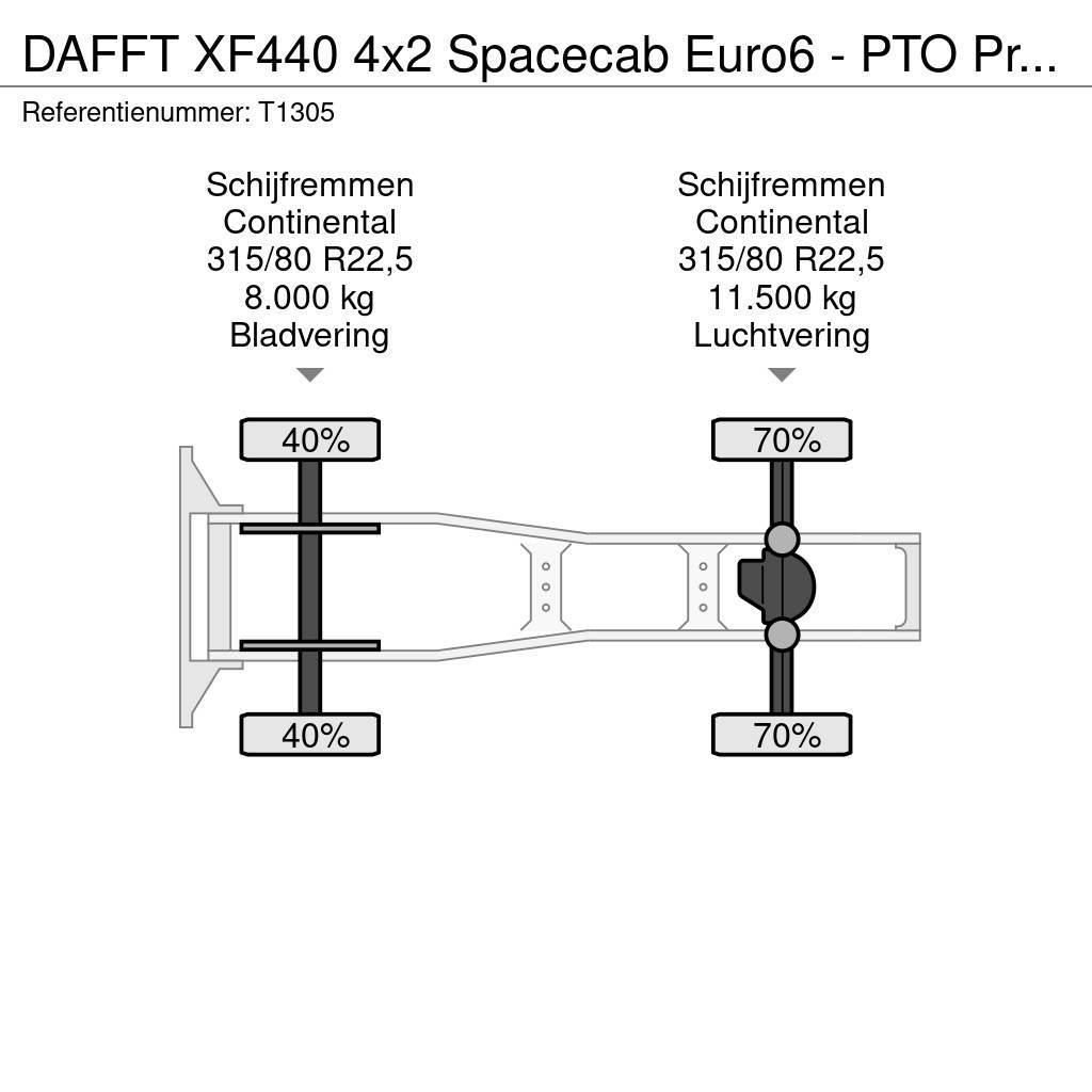 DAF FT XF440 4x2 Spacecab Euro6 - PTO Prep - Alcoa Rim Sadulveokid