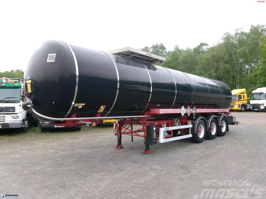 LAG Bitumen tank inox 33 m3 / 1 comp + ADR Tsistern poolhaagised