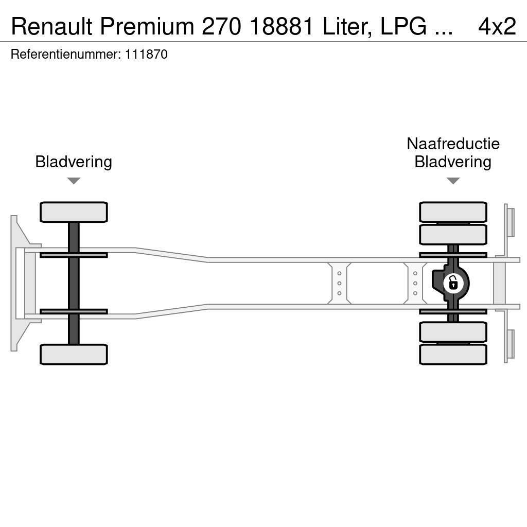 Renault Premium 270 18881 Liter, LPG GPL, Gas tank, Steel Tsisternveokid