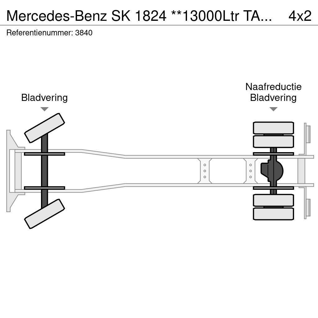Mercedes-Benz SK 1824 **13000Ltr TANK-FULL STEEL**TOPSHAPE** Tsisternveokid