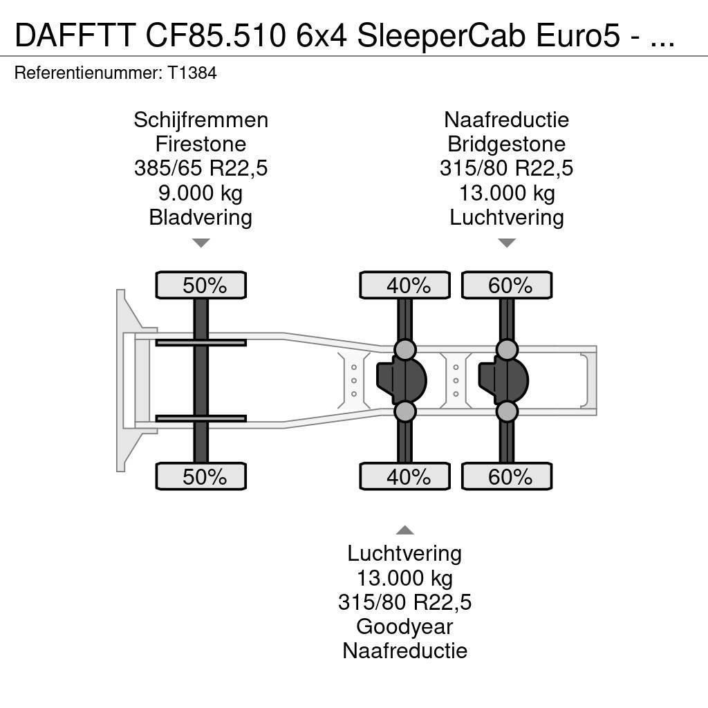DAF FTT CF85.510 6x4 SleeperCab Euro5 - 189.000km Orig Sadulveokid