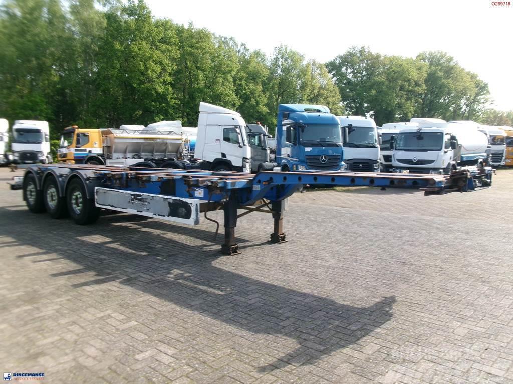 Krone 3-axle container trailer 20-30-40-45 ft SDC27 Konteinerveo poolhaagised