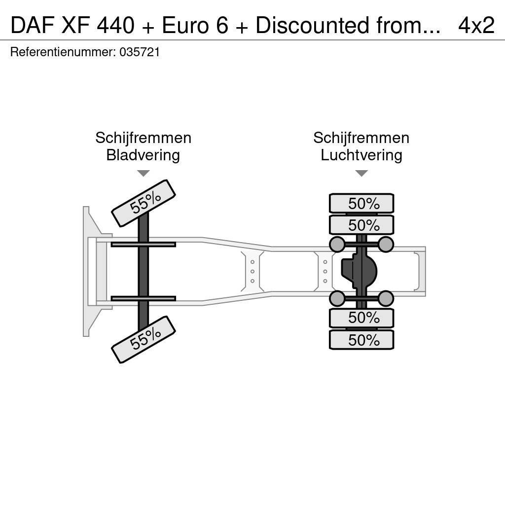 DAF XF 440 + Euro 6 + Discounted from 21.950,- Sadulveokid