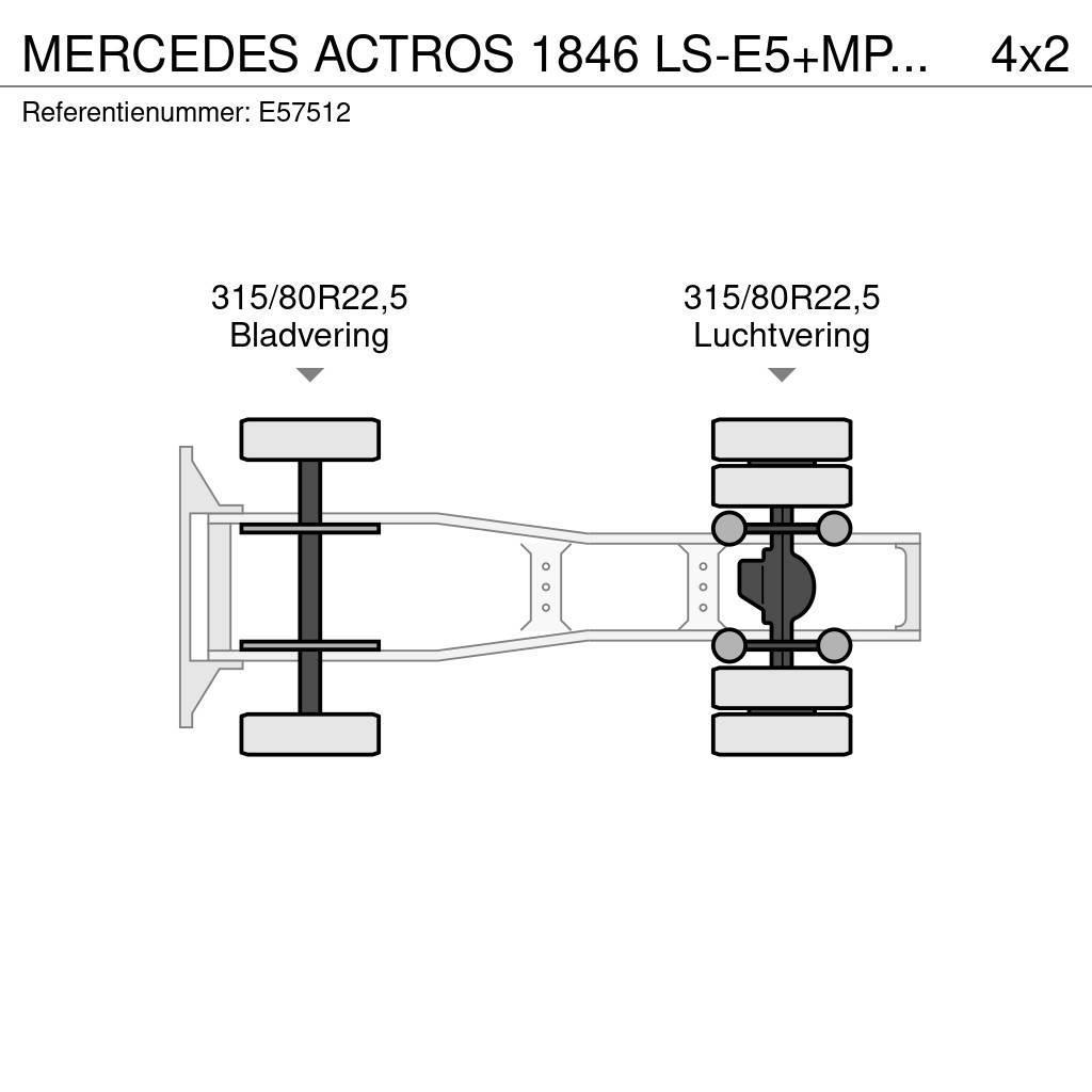 Mercedes-Benz ACTROS 1846 LS-E5+MP3+HYDRAULIQUE Tractor Units