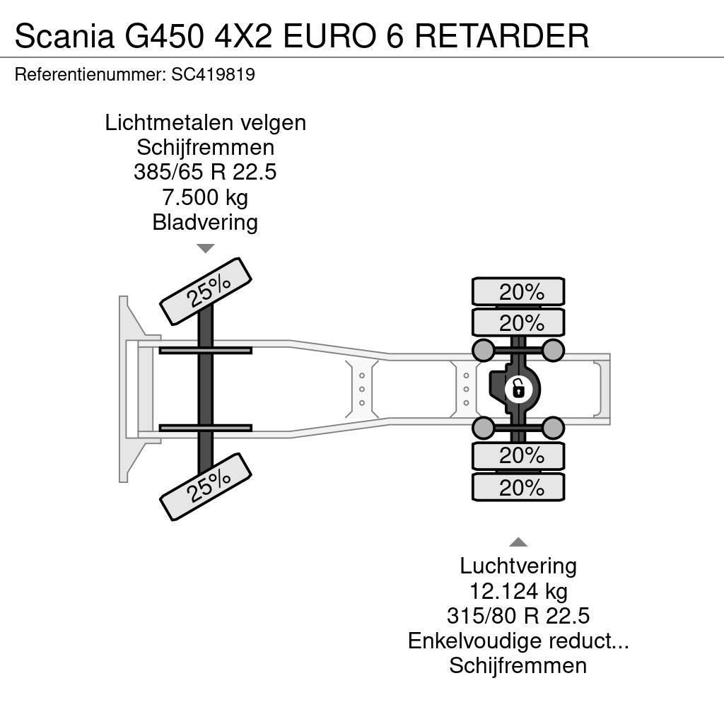 Scania G450 4X2 EURO 6 RETARDER Sadulveokid