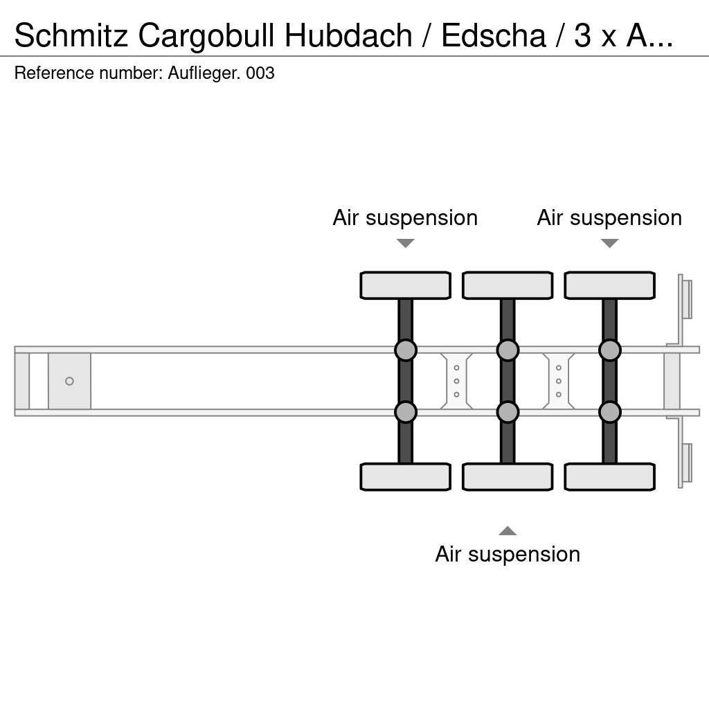 Schmitz Cargobull Hubdach / Edscha / 3 x Achsen Tentpoolhaagised