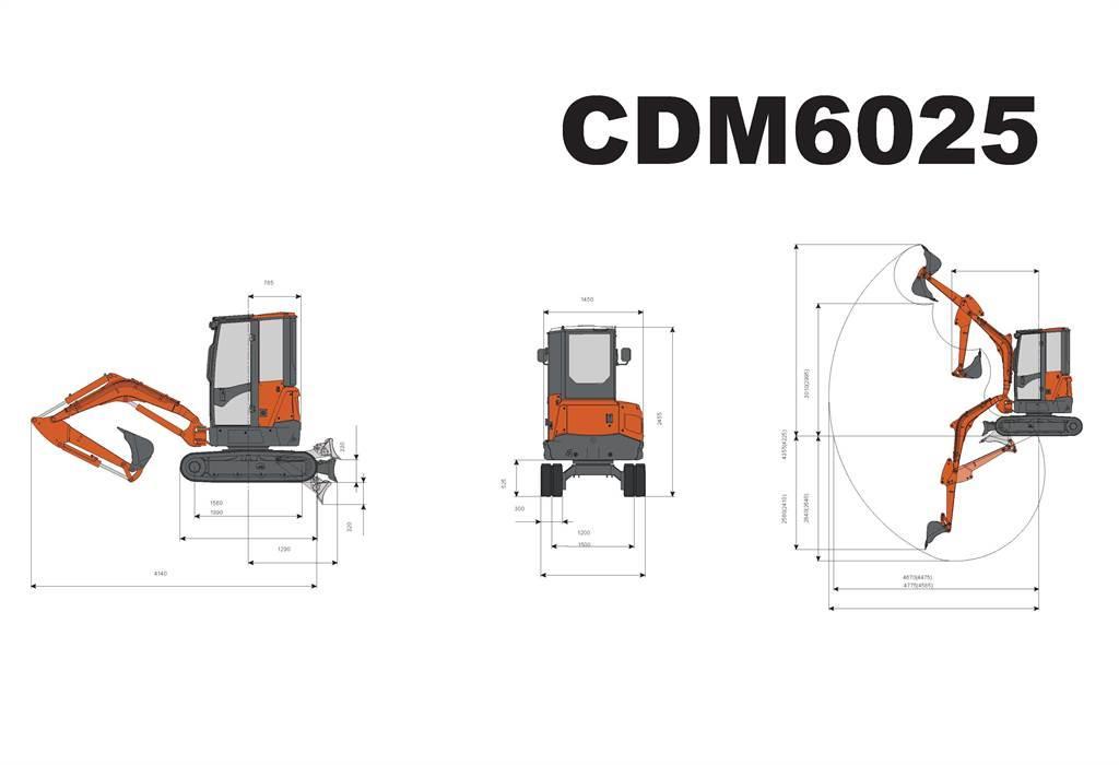 Lonking CDM6025 Miniekskavaatorid < 7 t