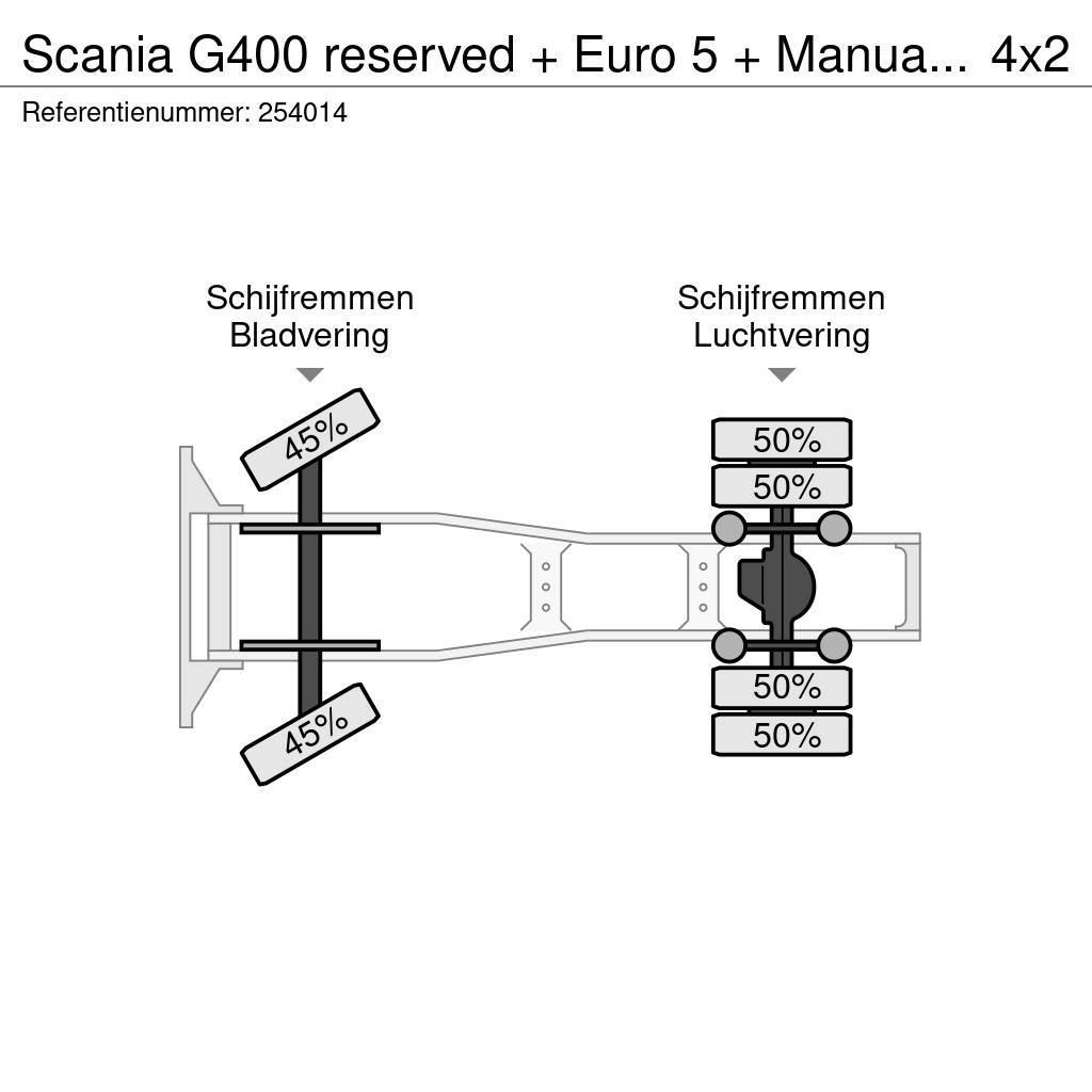 Scania G400 reserved + Euro 5 + Manual + Discounted from Sadulveokid