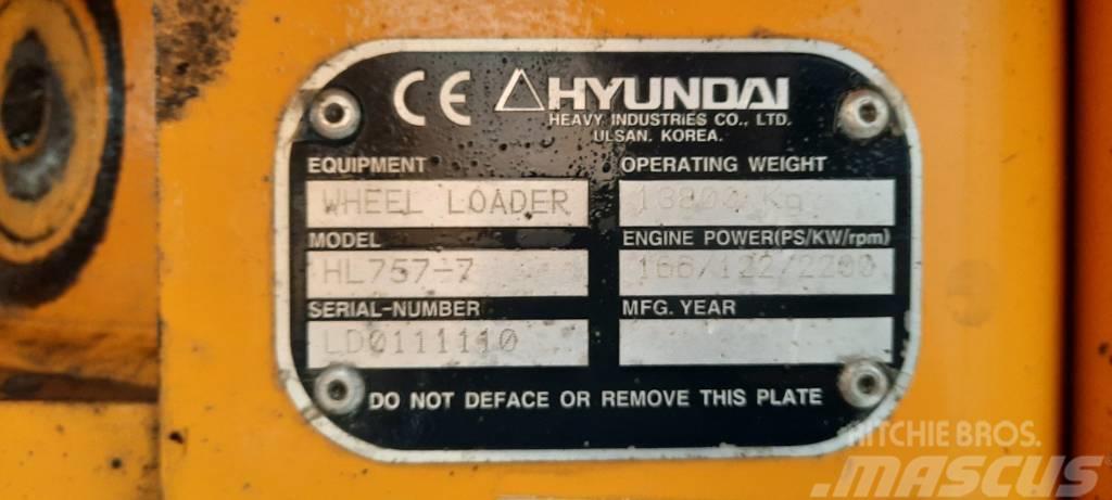 Hyundai HL 757-7 Rataslaadurid