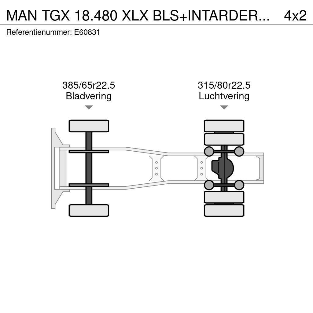 MAN TGX 18.480 XLX BLS+INTARDER+HYDR.+E6 Sadulveokid