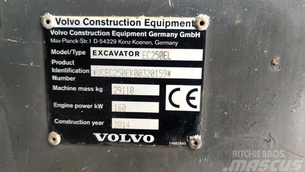 Volvo EC 250 EL Roomikekskavaatorid