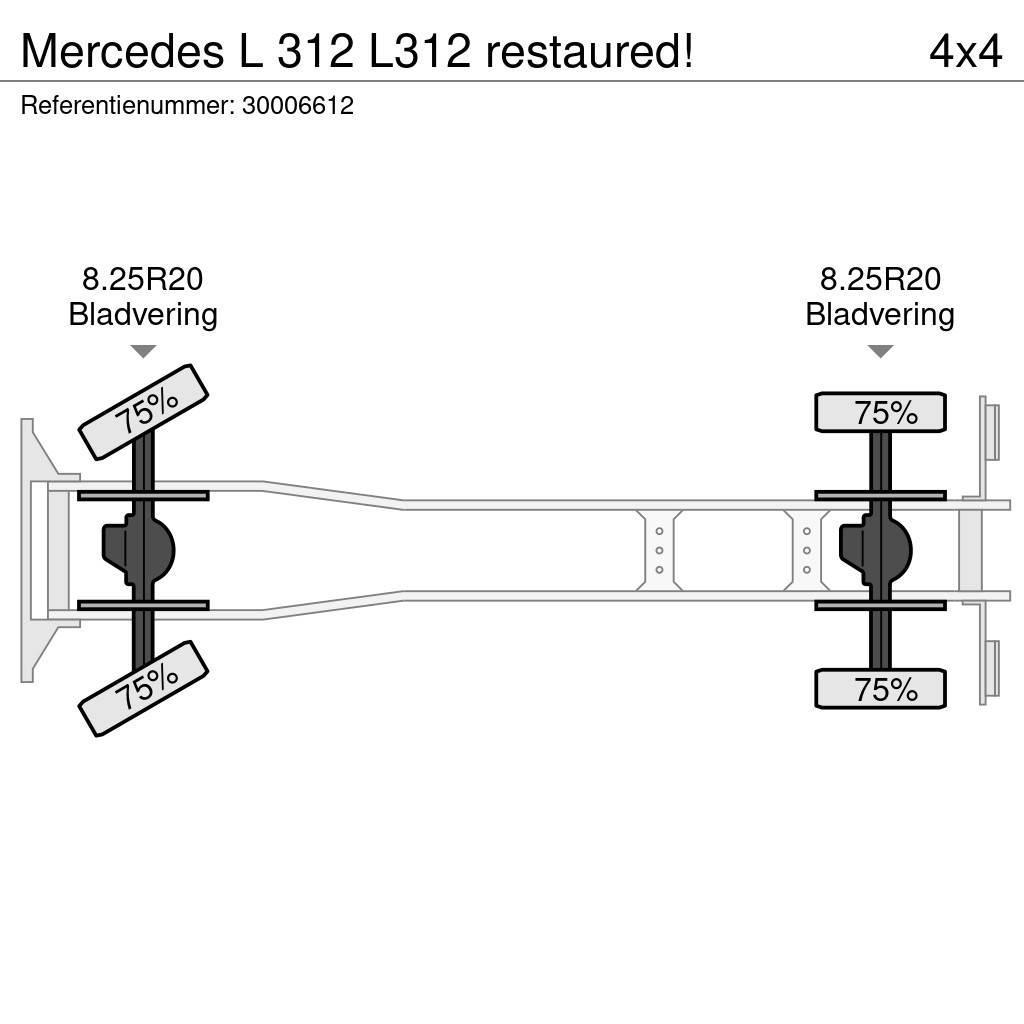 Mercedes-Benz L 312 L312 restaured! Raamautod