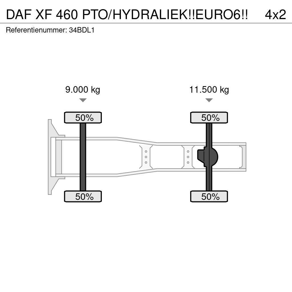DAF XF 460 PTO/HYDRALIEK!!EURO6!! Sadulveokid