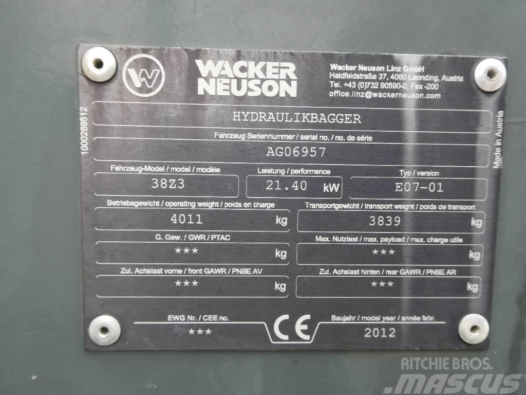 Wacker Neuson 38 Z3 Miniekskavaatorid < 7 t