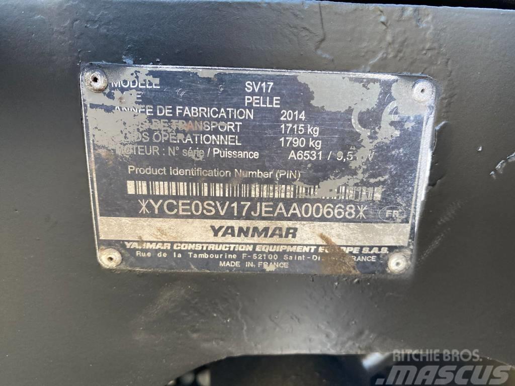 Yanmar SV 17 Miniekskavaatorid < 7 t