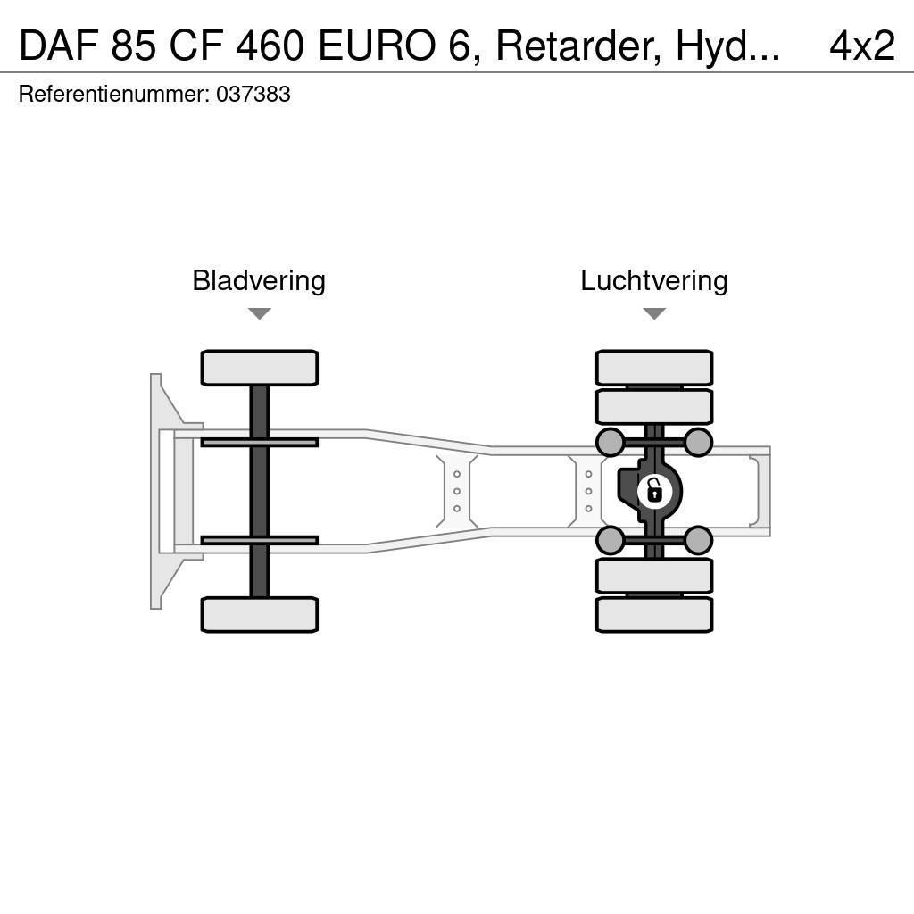 DAF 85 CF 460 EURO 6, Retarder, Hydraulic Sadulveokid