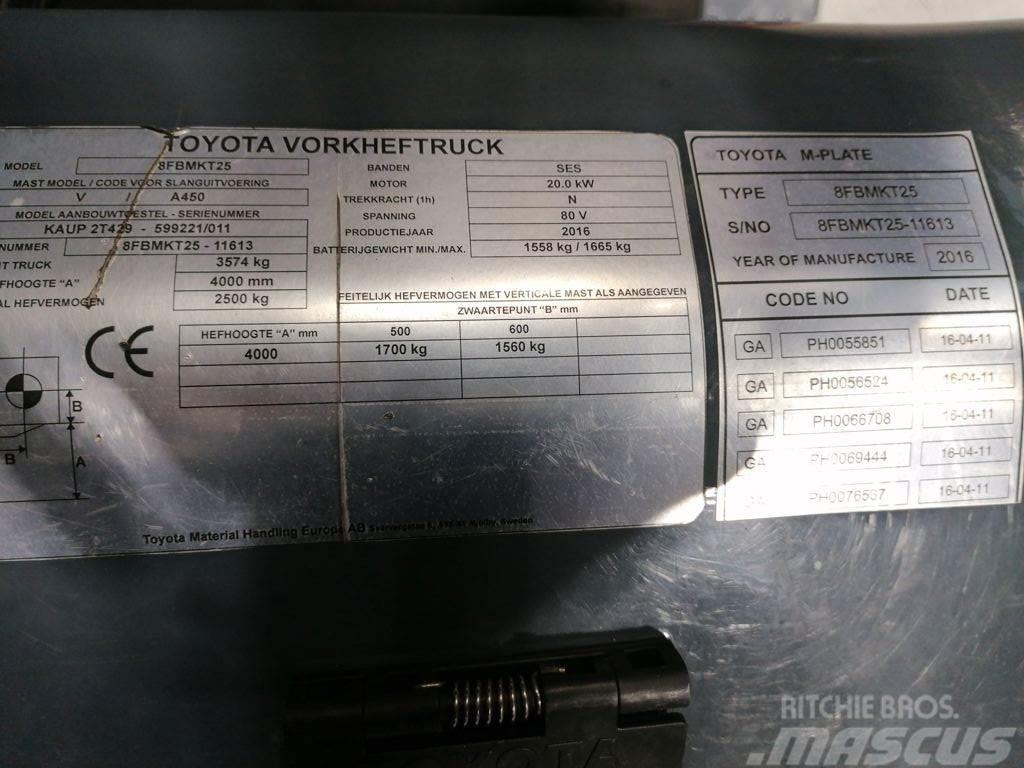 Toyota 8FBMKT25 Elektritõstukid