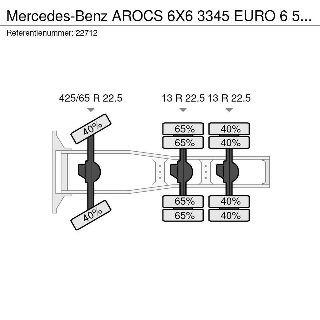 Mercedes-Benz AROCS 6X6 3345 EURO 6 535.400KM Sadulveokid