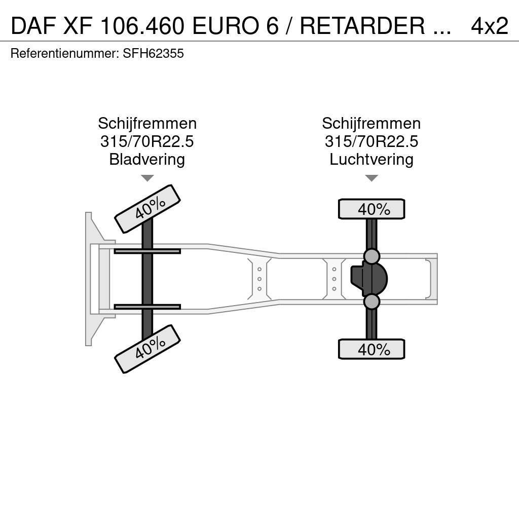 DAF XF 106.460 EURO 6 / RETARDER / MANUEL / AIRCO Sadulveokid