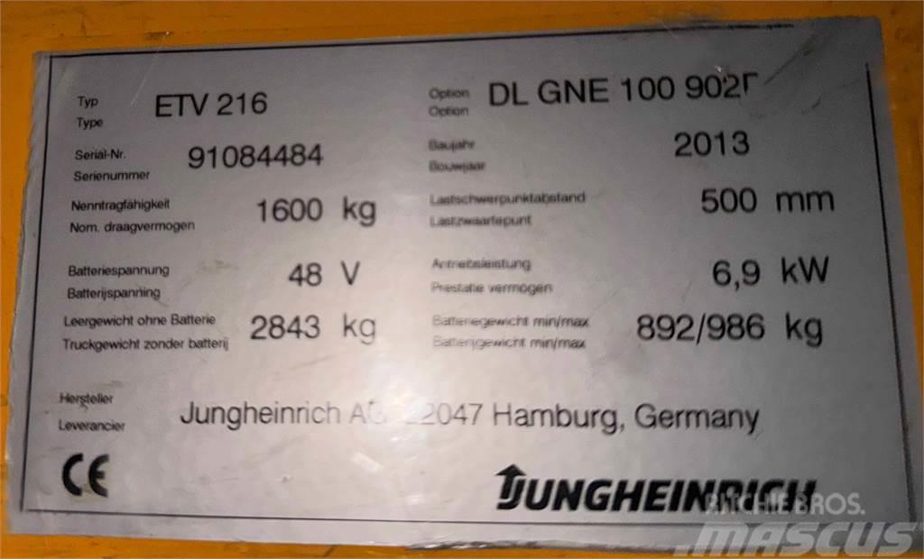 Jungheinrich ETV 216 - TRIPLEX - 9.020MM HUBHÖHE - 9.376STD Miniekskavaatorid < 7 t
