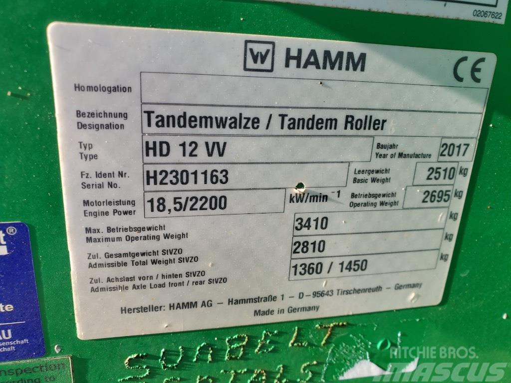 Hamm HD 12 VV Tandemrullid