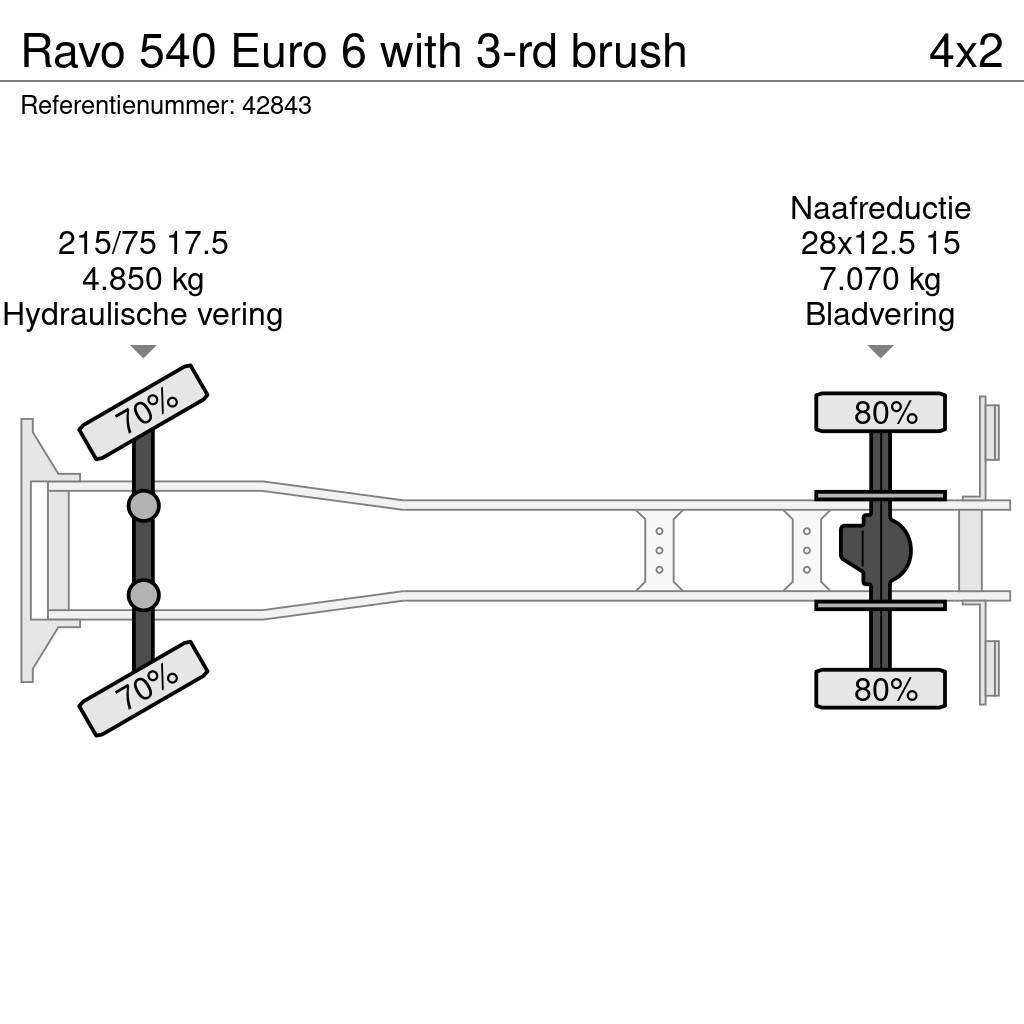 Ravo 540 Euro 6 with 3-rd brush Tänavapuhastusveokid