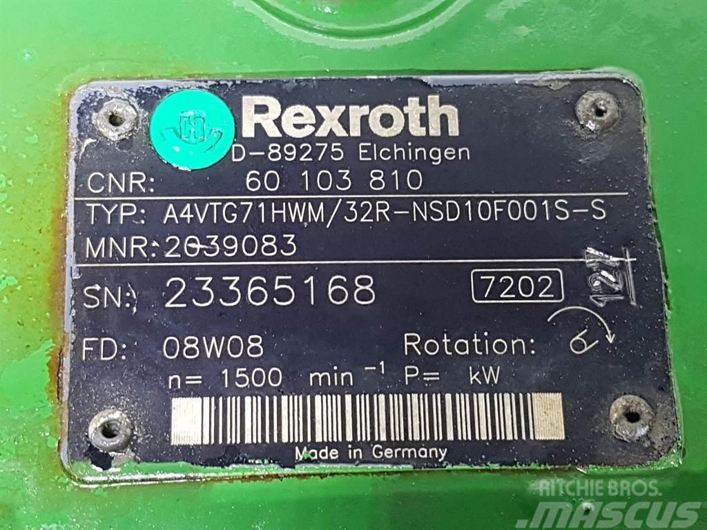 Rexroth A4VTG71HWM/32R-R902039083-Drive pump/Fahrpumpe Hüdraulika