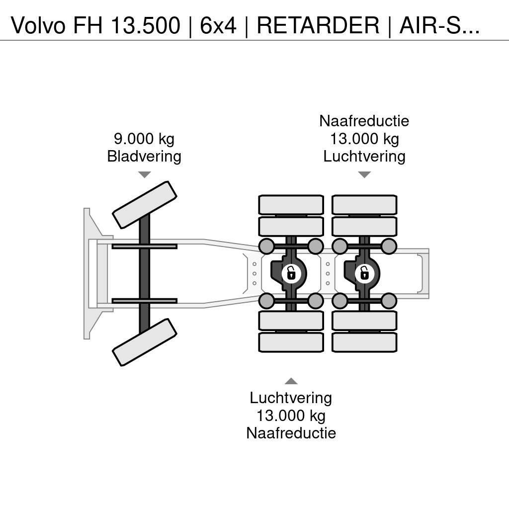 Volvo FH 13.500 | 6x4 | RETARDER | AIR-SUSPENSION | 3'5 Sadulveokid