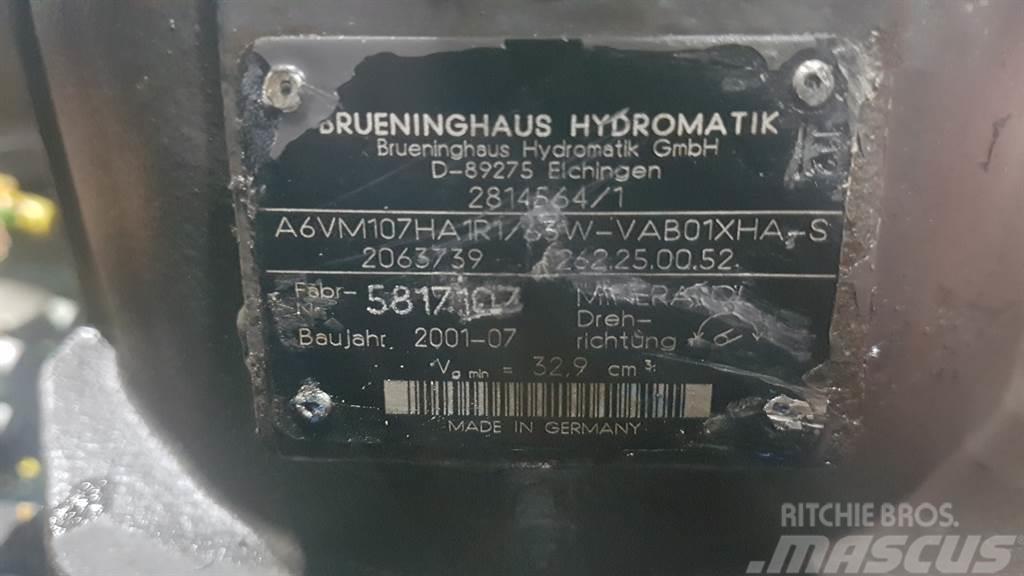 Brueninghaus Hydromatik A6VM107HA1R1/63W -Volvo L30B-Drive motor/Fahrmotor Hüdraulika