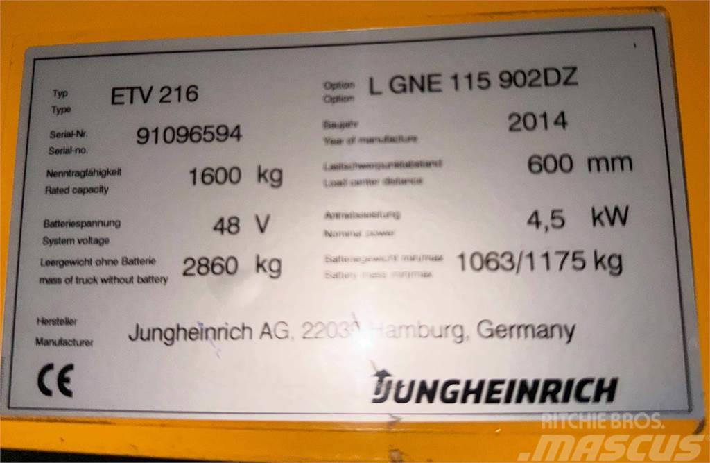 Jungheinrich ETV 216 - TRIPLEX - 9020MM HUB - 5.693 STD - NEUWE Miniekskavaatorid < 7 t