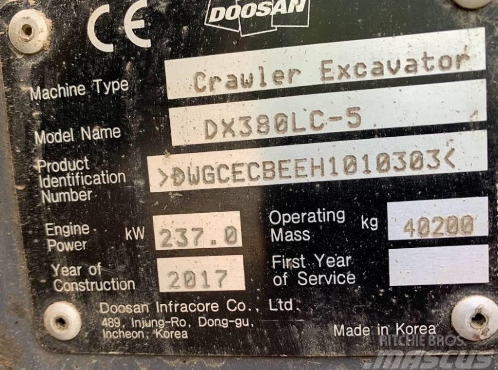 Doosan DX 380 LC-5 Roomikekskavaatorid