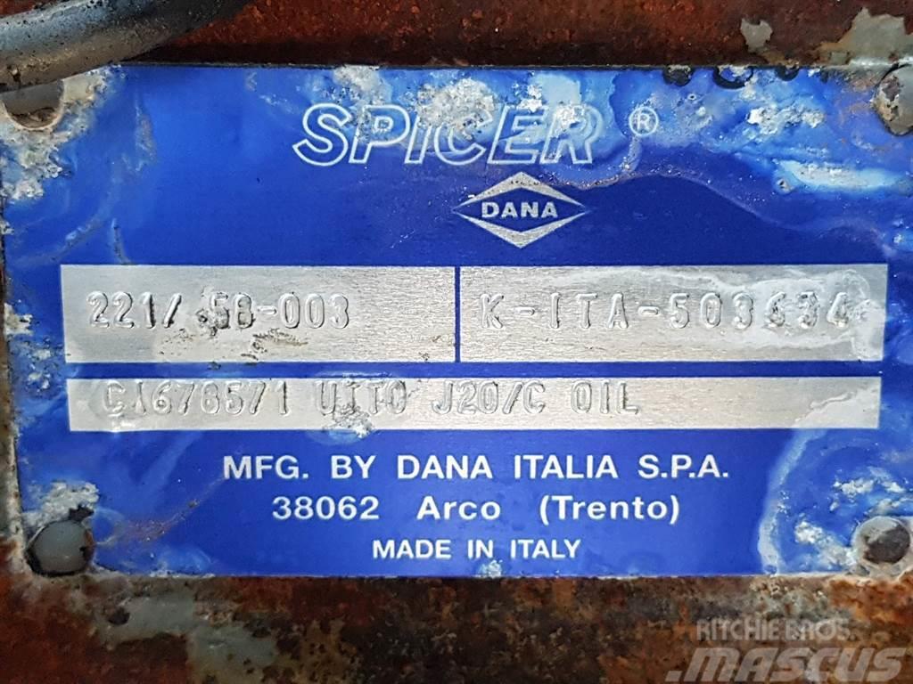 Manitou 160ATJ-Spicer Dana 221/58-003-Axle/Achse/As Sillad
