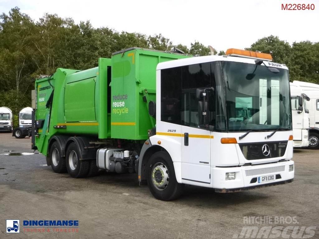 Mercedes-Benz Econic 2629LL 6x4 RHD Faun refuse truck Prügiautod