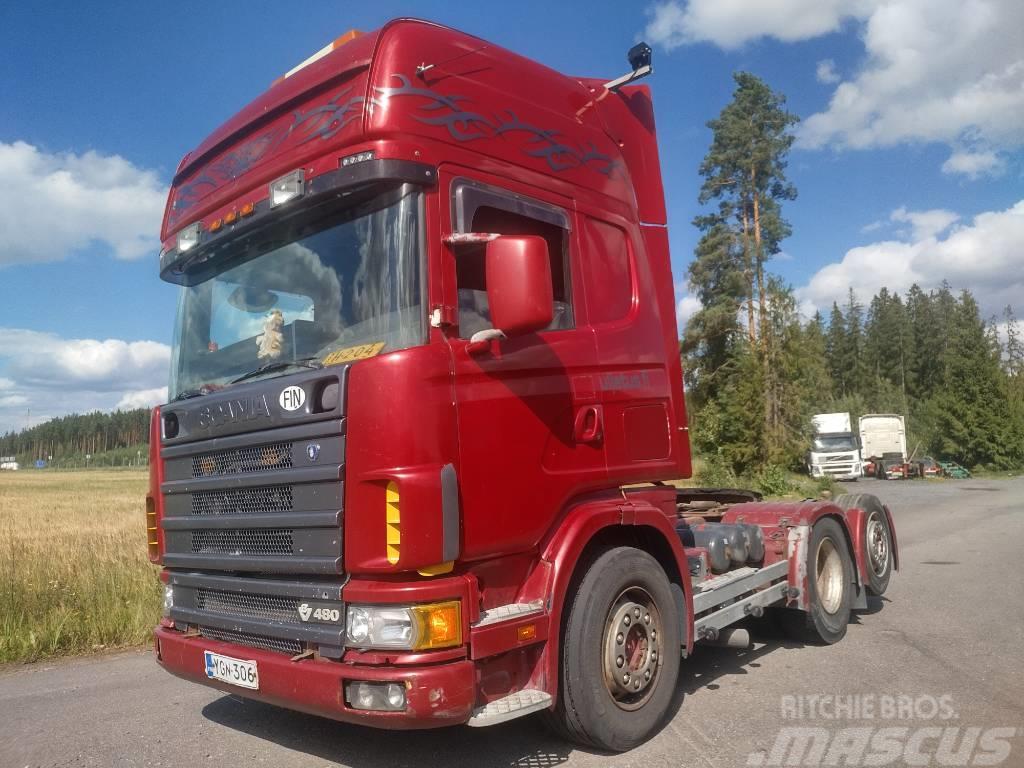 Scania R164 6x2 veturi,täysilmaj. kats 08/23 Sadulveokid