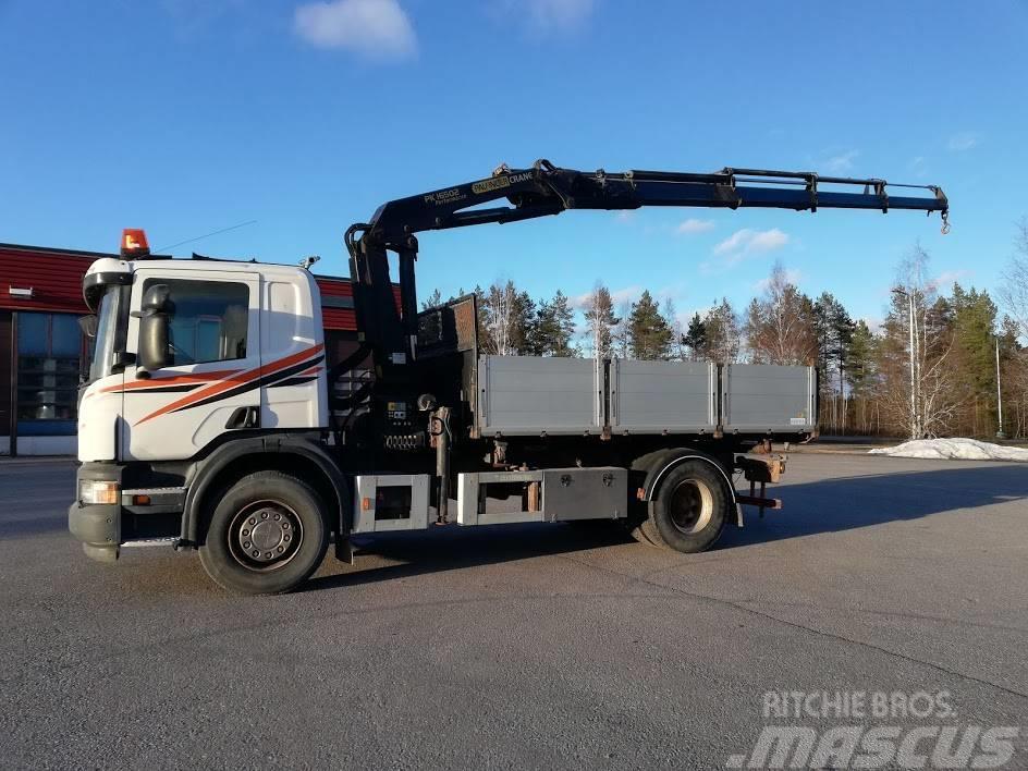 Scania P340 Palfinger PK16502-4+kippi aj.236 tkm Crane trucks