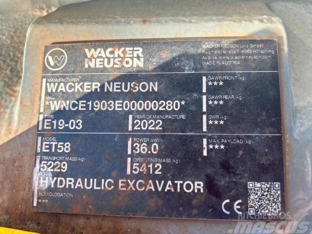 Wacker Neuson ET58 Roomikekskavaatorid