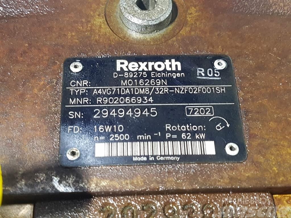 Rexroth A4VG71DA1DM8/32R-R902066934-Drive pump/Fahrpumpe Hüdraulika