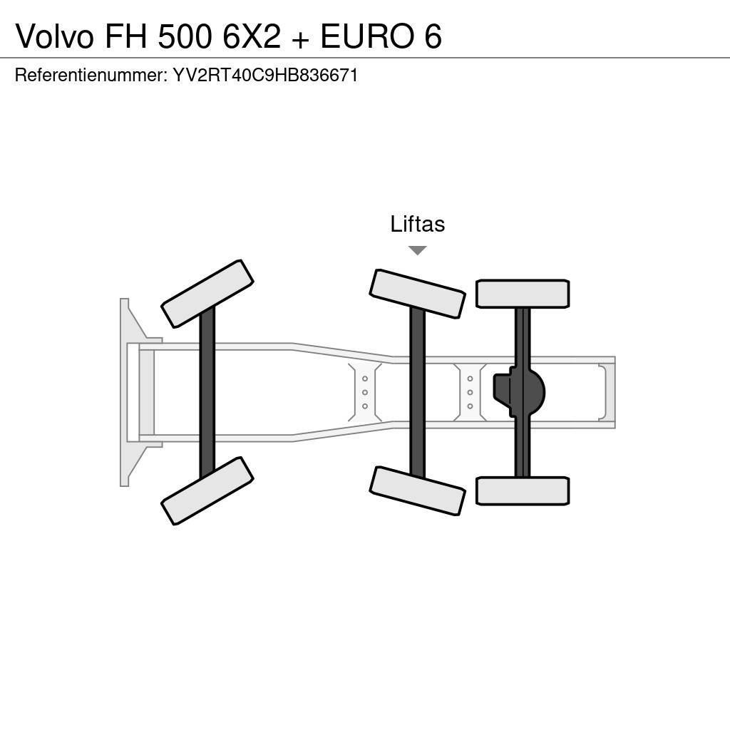 Volvo FH 500 6X2 + EURO 6 Sadulveokid