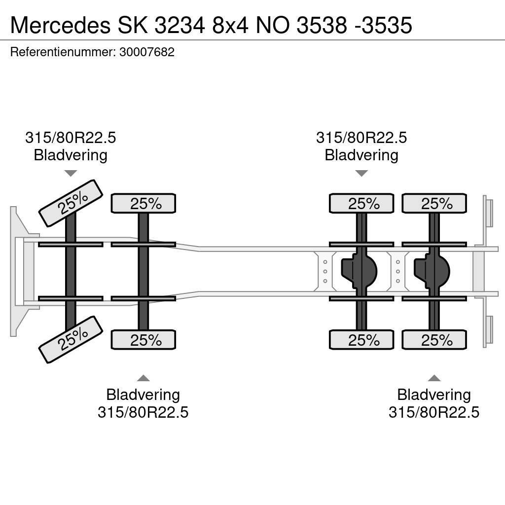 Mercedes-Benz SK 3234 8x4 NO 3538 -3535 Raamautod