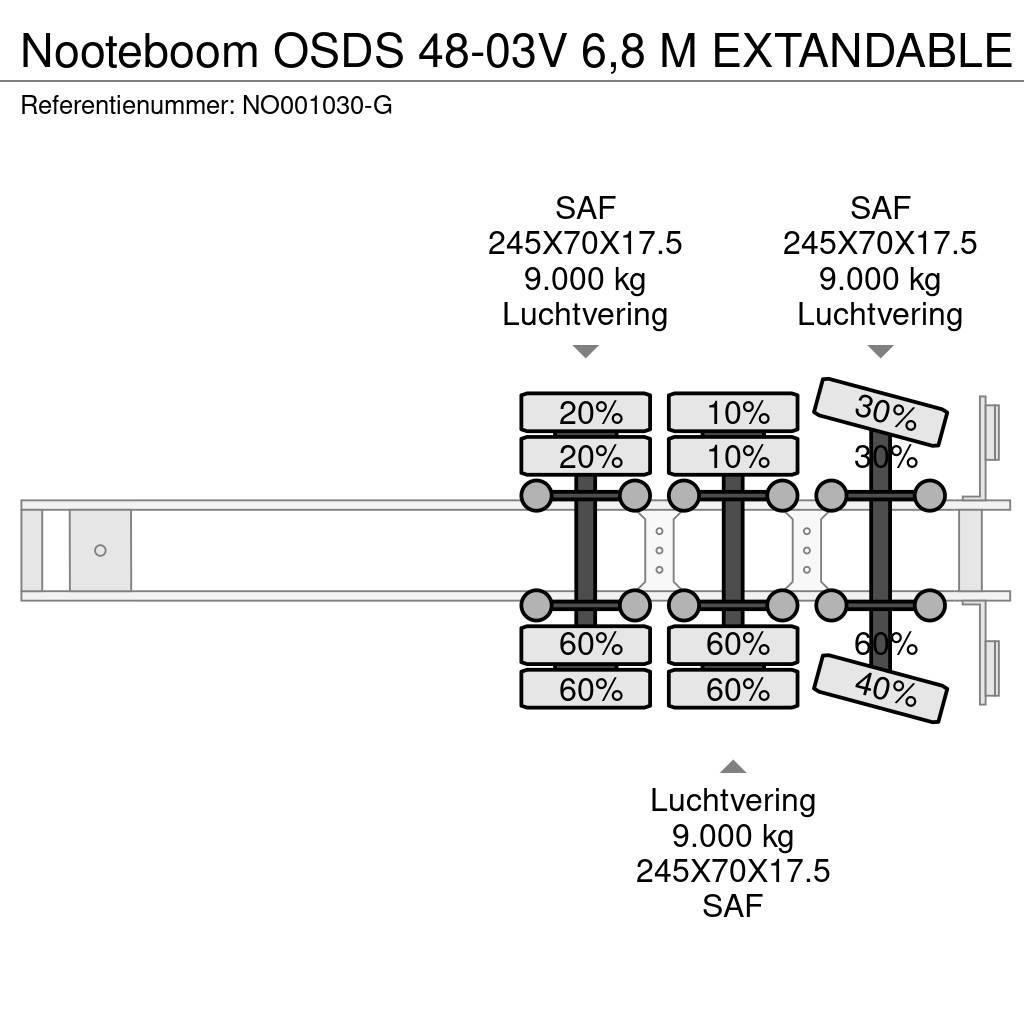 Nooteboom OSDS 48-03V 6,8 M EXTANDABLE Raskeveo poolhaagised